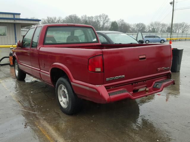 1GTCS1944T8518296 - 1996 GMC SONOMA RED photo 3