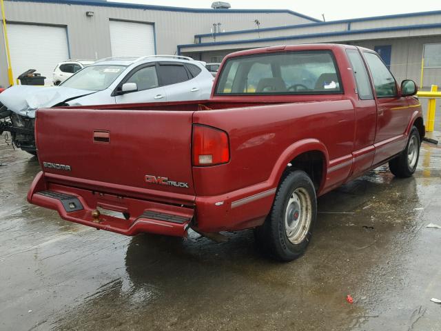 1GTCS1944T8518296 - 1996 GMC SONOMA RED photo 4
