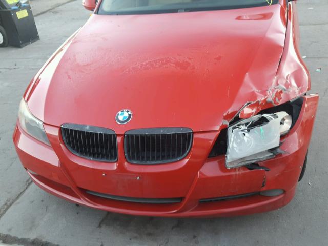 WBAVA33507KX83280 - 2007 BMW 328 I RED photo 10