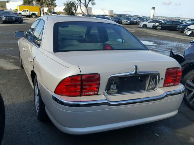 1LNHM87AX2Y673642 - 2002 LINCOLN LS CREAM photo 3