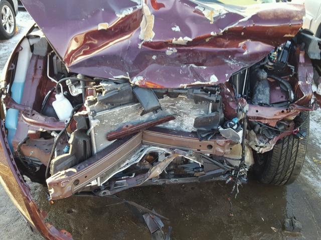 5J6RM4H56FL074589 - 2015 HONDA CR-V EX MAROON photo 7