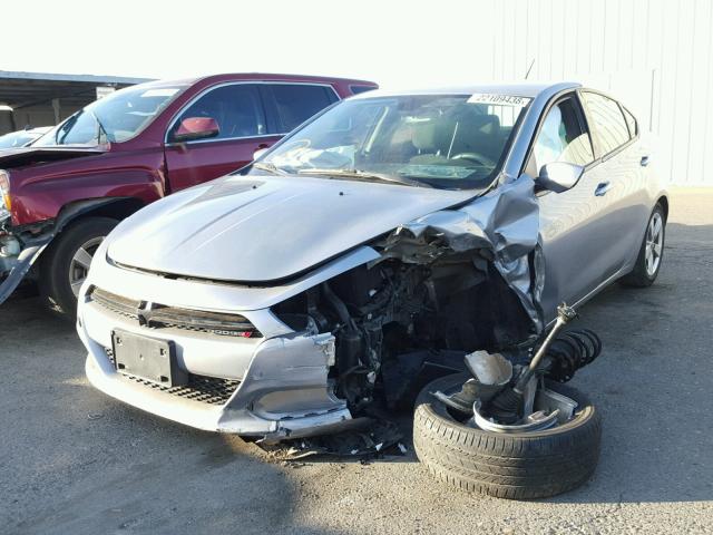 1C3CDFBB9FD187036 - 2015 DODGE DART SXT GRAY photo 2