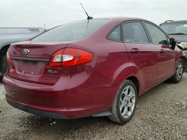 3FADP4CJ5BM228462 - 2011 FORD FIESTA SEL RED photo 4