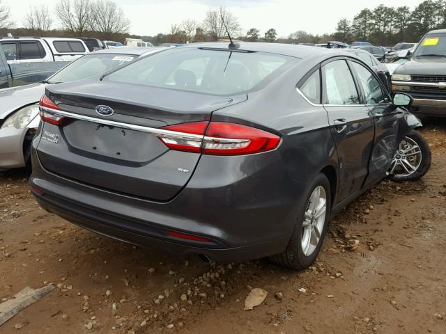 3FA6P0H77JR140271 - 2018 FORD FUSION SE SILVER photo 4