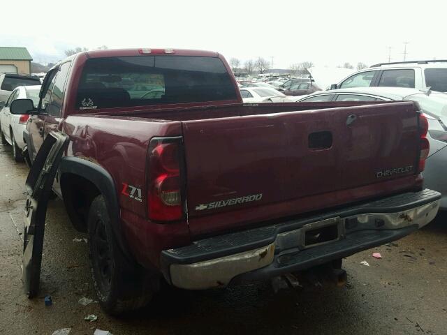 1GCEK19B05E155555 - 2005 CHEVROLET SILVERADO MAROON photo 3