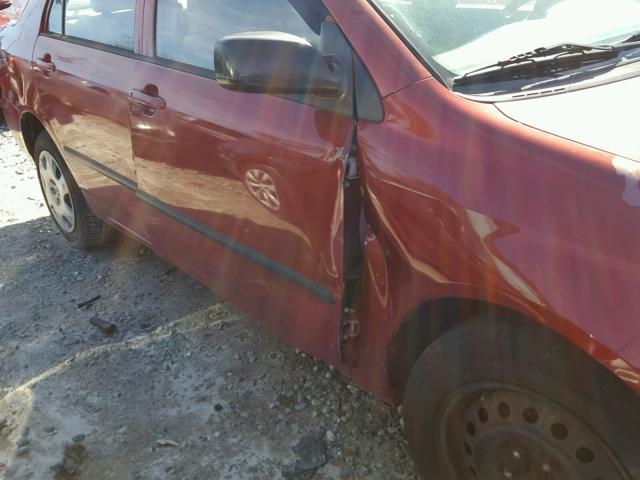 2T1BR32E63C018960 - 2003 TOYOTA COROLLA CE RED photo 9