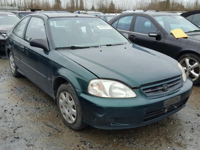 1HGEJ622XYL098437 - 2000 HONDA CIVIC DX GREEN photo 1