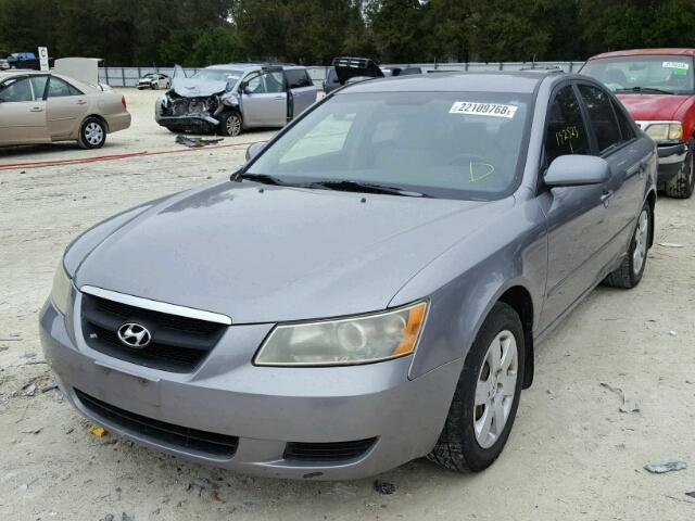 5NPET46C58H299005 - 2008 HYUNDAI SONATA GLS GRAY photo 2