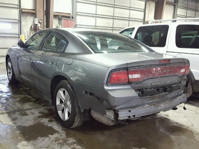 2C3CDXBG3CH111022 - 2012 DODGE CHARGER SE GRAY photo 3