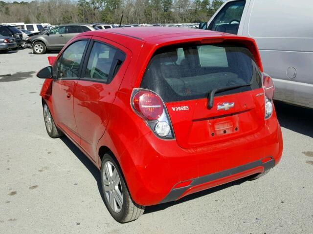 KL8CB6S90EC476933 - 2014 CHEVROLET SPARK LS RED photo 3