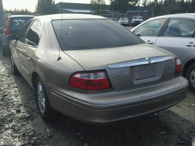 1MEHM55S04A613670 - 2004 MERCURY SABLE LS P GOLD photo 3