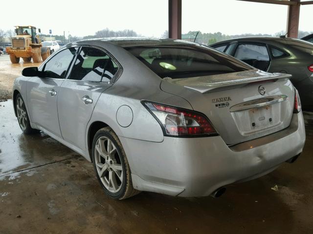 1N4AA5APXCC816734 - 2012 NISSAN MAXIMA S SILVER photo 3