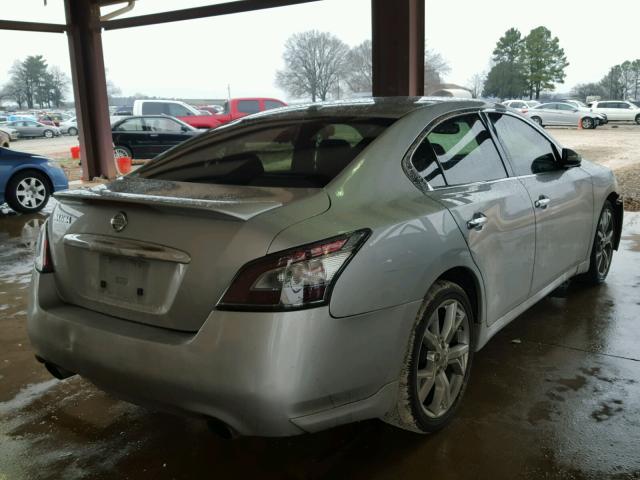 1N4AA5APXCC816734 - 2012 NISSAN MAXIMA S SILVER photo 4