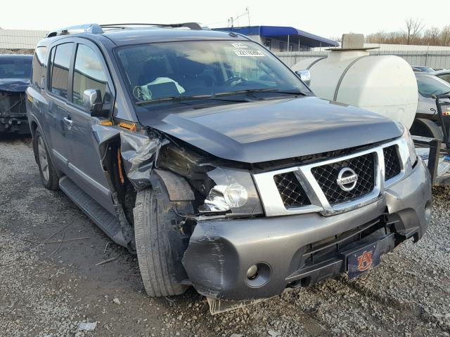 5N1BA0ND7EN613076 - 2014 NISSAN ARMADA SV GRAY photo 1