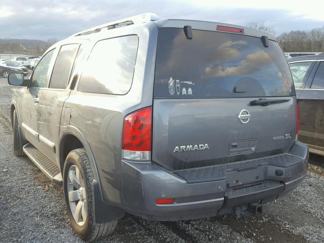 5N1BA0ND7EN613076 - 2014 NISSAN ARMADA SV GRAY photo 3