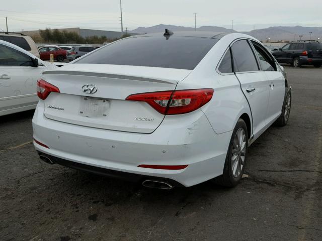 5NPE34AF8FH092882 - 2015 HYUNDAI SONATA SPO WHITE photo 4