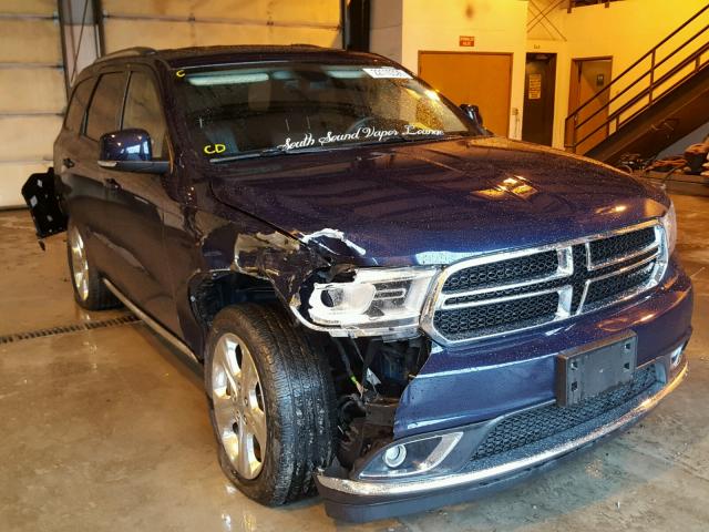 1C4RDJDGXEC524853 - 2014 DODGE DURANGO LI BLUE photo 2