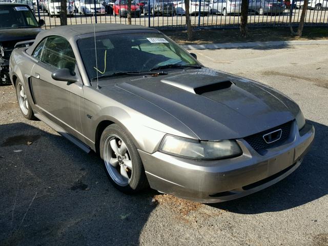 1FAFP45X92F139472 - 2002 FORD MUSTANG GT GRAY photo 1