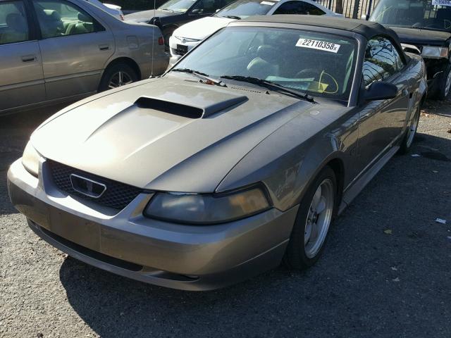 1FAFP45X92F139472 - 2002 FORD MUSTANG GT GRAY photo 2