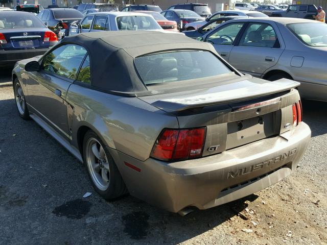 1FAFP45X92F139472 - 2002 FORD MUSTANG GT GRAY photo 3