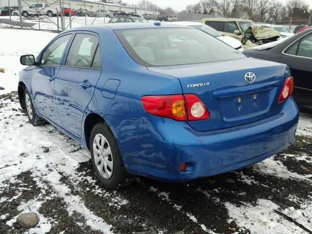 2T1BU4EE6AC389887 - 2010 TOYOTA COROLLA BA BLUE photo 3