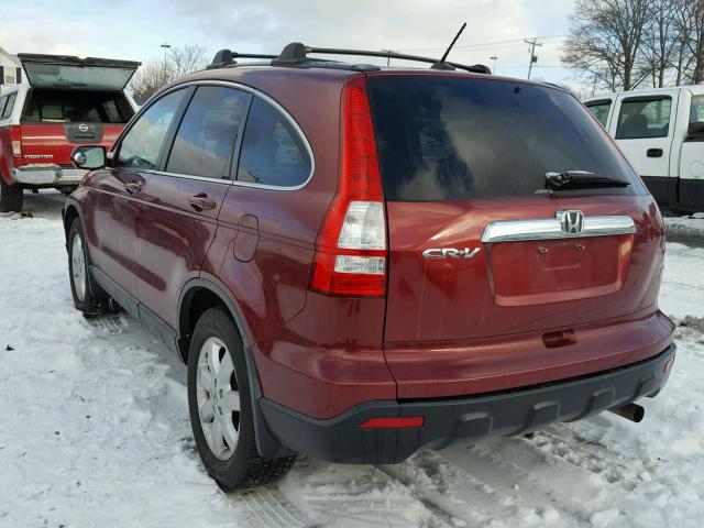 5J6RE48749L001692 - 2009 HONDA CR-V EXL BURGUNDY photo 3