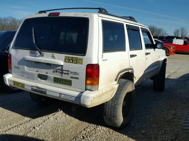 1J4FF58S61L510181 - 2001 JEEP CHEROKEE C WHITE photo 4