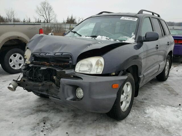 KM8SC13D36U037075 - 2006 HYUNDAI SANTA FE G BLUE photo 2