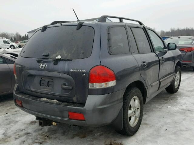 KM8SC13D36U037075 - 2006 HYUNDAI SANTA FE G BLUE photo 4