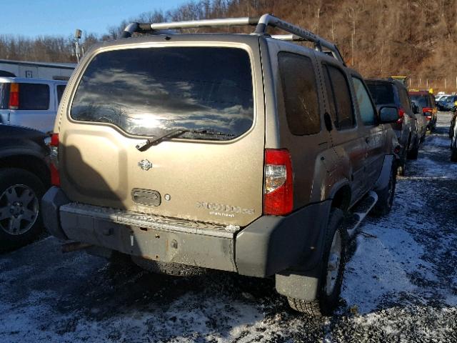 5N1ED28Y11C583349 - 2001 NISSAN XTERRA XE GOLD photo 4