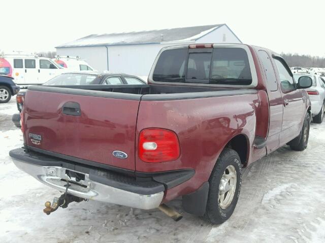 1FTEX07L6WKA02852 - 1998 FORD F150 MAROON photo 4