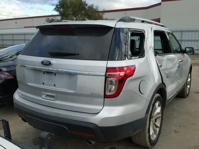 1FMHK8F82CGA41486 - 2012 FORD EXPLORER L SILVER photo 4