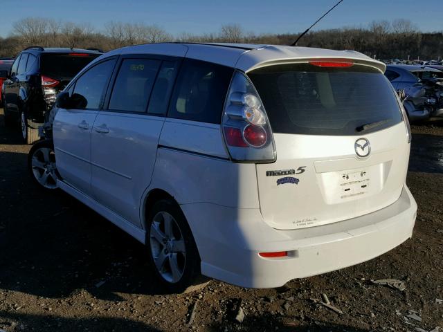 JM1CR293X60110042 - 2006 MAZDA 5 WHITE photo 3