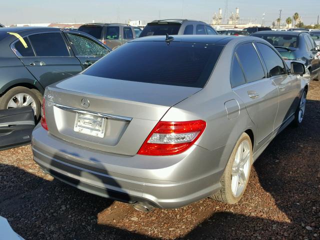 WDDGF54X28R013220 - 2008 MERCEDES-BENZ C 300 SILVER photo 4