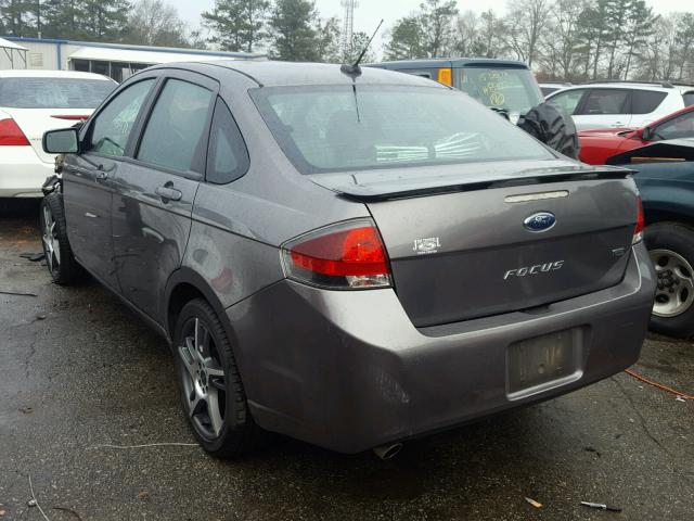 1FAHP3GNXBW158403 - 2011 FORD FOCUS SES GRAY photo 3