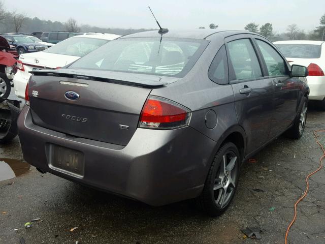 1FAHP3GNXBW158403 - 2011 FORD FOCUS SES GRAY photo 4