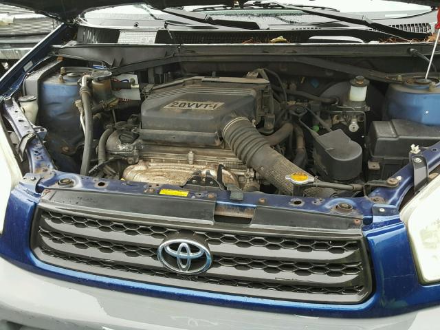 JTEHH20V210041276 - 2001 TOYOTA RAV4 BLUE photo 7