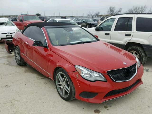 WDDKK5KF2EF251968 - 2014 MERCEDES-BENZ E 350 RED photo 1