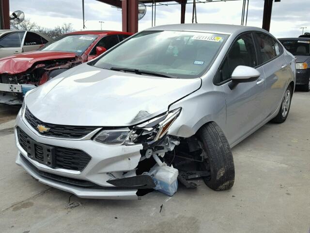 1G1BC5SM5H7118733 - 2017 CHEVROLET CRUZE LS SILVER photo 2