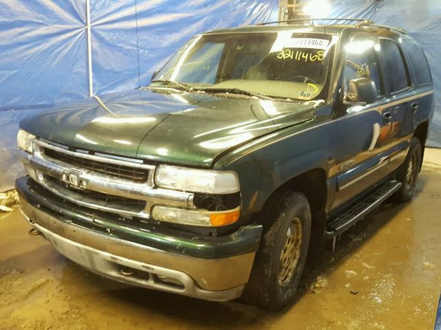 1GNEK13Z62J104464 - 2002 CHEVROLET TAHOE K150 GREEN photo 2