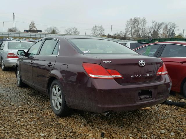 4T1BK36B07U252469 - 2007 TOYOTA AVALON XL MAROON photo 3