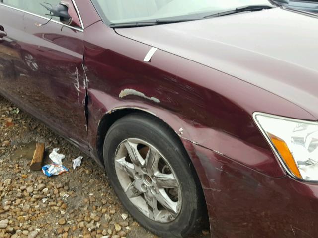 4T1BK36B07U252469 - 2007 TOYOTA AVALON XL MAROON photo 9