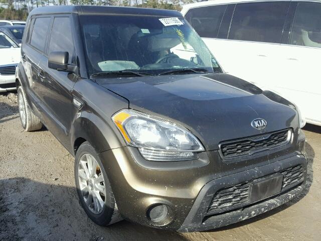 KNDJT2A5XD7570120 - 2013 KIA SOUL GREEN photo 1