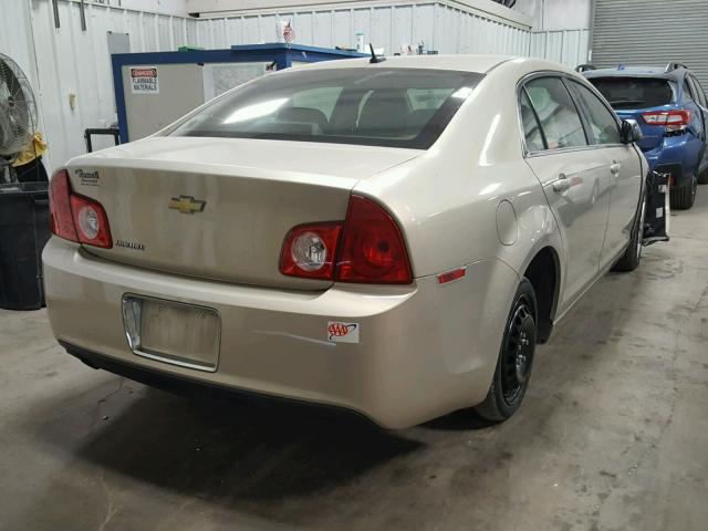 1G1ZB5EB8AF154651 - 2010 CHEVROLET MALIBU LS GOLD photo 4