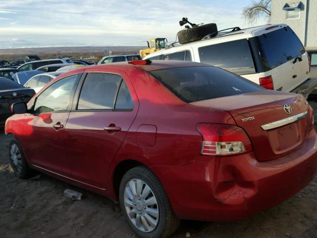 JTDBT923981291633 - 2008 TOYOTA YARIS RED photo 3