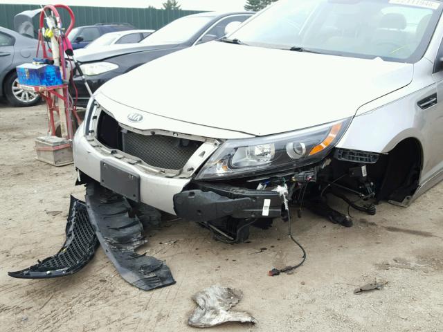 5XXGN4A76EG306967 - 2014 KIA OPTIMA EX SILVER photo 9