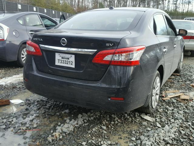 3N1AB7AP7FY276471 - 2015 NISSAN SENTRA S BLACK photo 4