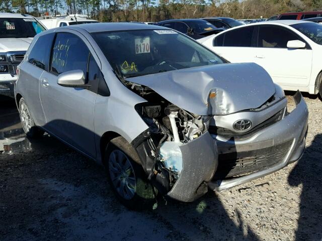 JTDJTUD31ED583430 - 2014 TOYOTA YARIS GRAY photo 1