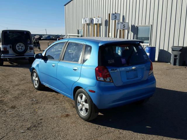 KL1TG66606B652905 - 2006 CHEVROLET AVEO LT BLUE photo 3