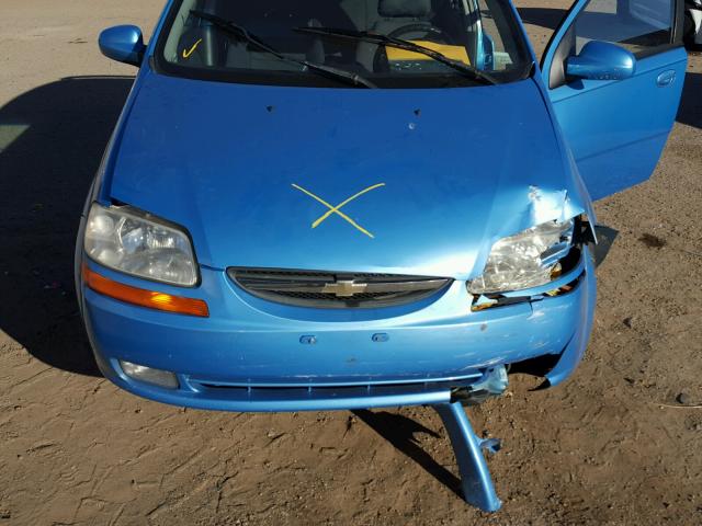 KL1TG66606B652905 - 2006 CHEVROLET AVEO LT BLUE photo 7